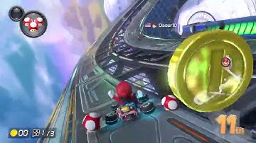 Red shell saves me from death! [MARIO KART 8 DELUXE]