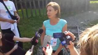 Carmen Iohannis la finalul martonului de la Sibiu