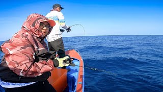 Fishing on Friday with my wife, the baboon pulled so hard that it caught the hook and escaped bef...
