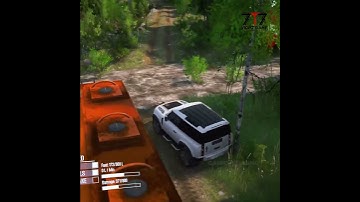 Small Car Stuck AGAIN in the River! – Mudrunner Mayhem! #mudrunner #automobile #offroadmadness