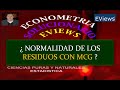 Normalidad de los residuos de un modelo con mínimos cuadrados generalizados.