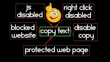 how to copy text from right click disabled & text protected websites or enable copy !! 😜