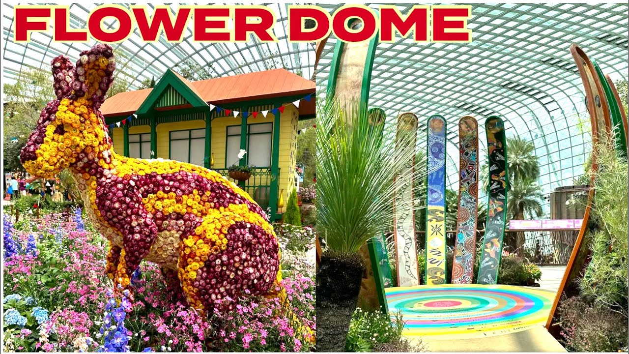 Exploring Singapore’s Flower Dome | A Must-See Indoor Garden 🇸🇬