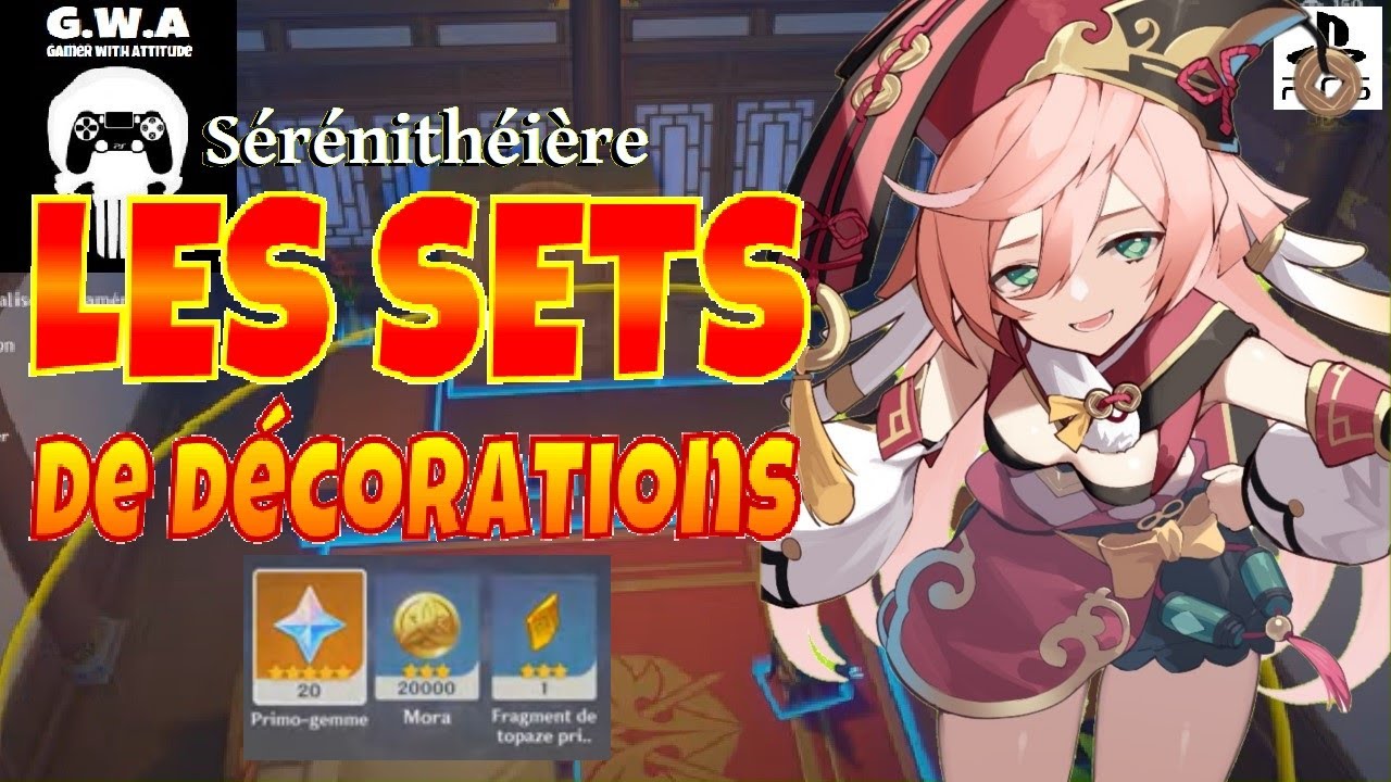Genshin Impact (PS5) Les Sets De Décorations, boostez votre