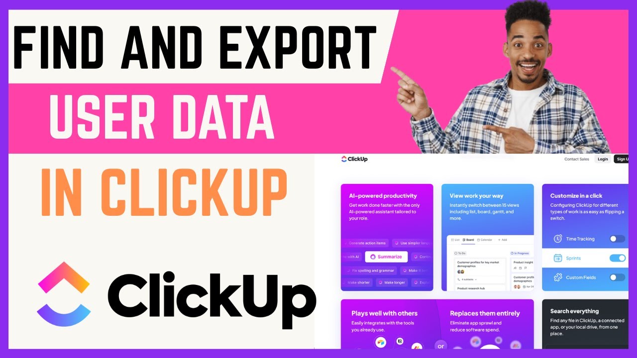 How To Find And Export All List Of User Data In ClickUp - YouTube