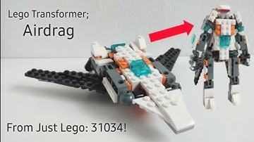 Lego Transformer Airdrag! Alternate Build/MOC Of 31034 Video Instructions