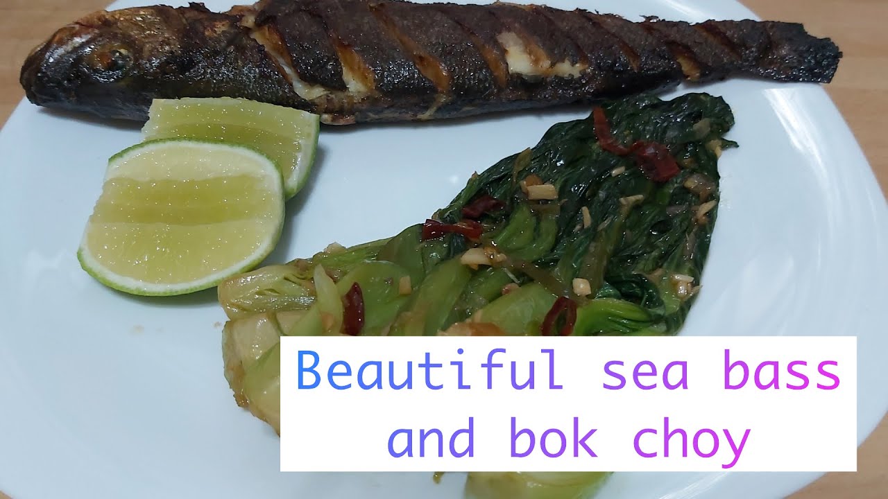 Asian style sea bass bokchoy বক চয় এবং সিবাচ রেসিপি Simple and delicious Sea bass and bok