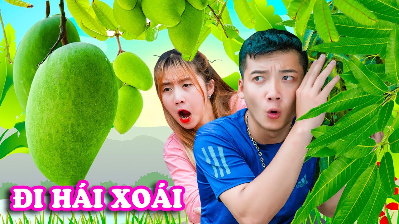 ĐI HÁI XOÀI NHÀ ANH CÔNG LÔNG BÔNG Và Món Xoài Dầm Theo Phong Cách Hạt Tiêu - Phim Hài Táo Xanh TV
