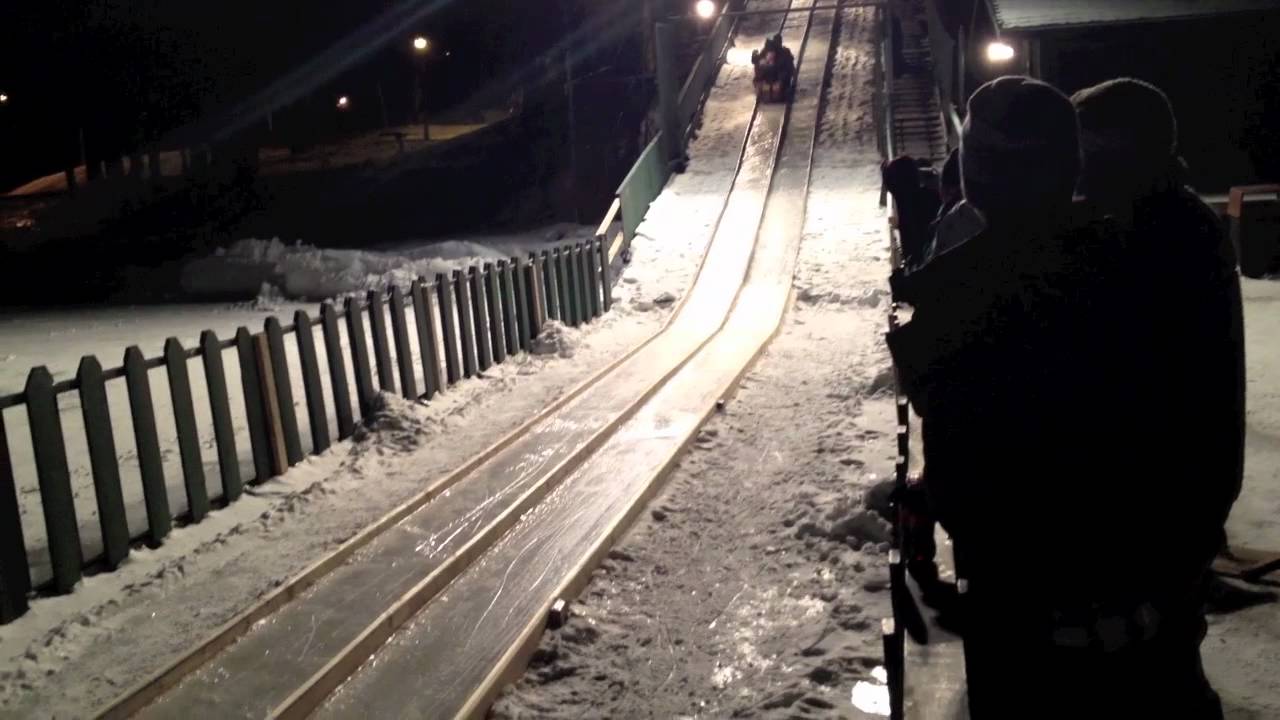 Mirror Lake Toboggan Lake Placid, NY YouTube