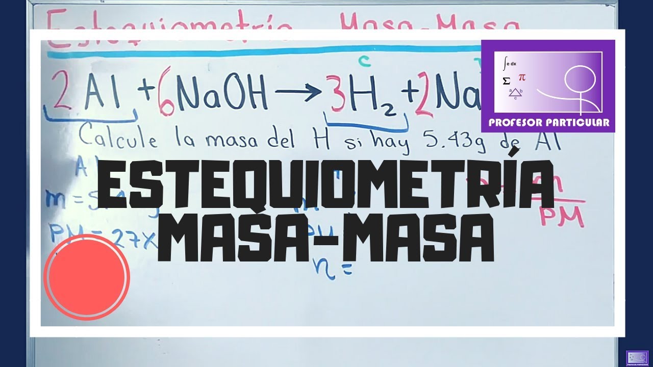 Estequiometria masa- masa | Ejercicio 1 | Química Inorgánica - YouTube