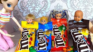 КАКОЙ ТЫ M&MS?🍬🥬🦴 КОНФЕТНЫЙ ДЕНЬ Катя и Макс веселая семейка! Куклы Барби и ЛОЛ истории Даринелка ТВ