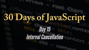30 days of JavaScript - Interval Cancellation