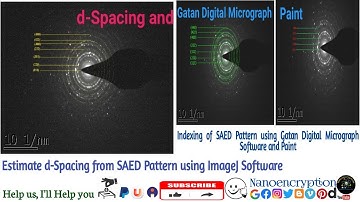 How to estimate d-Spacing & indexing SAED Pattern plot using ImageJ & Gatan digital micrograph soft