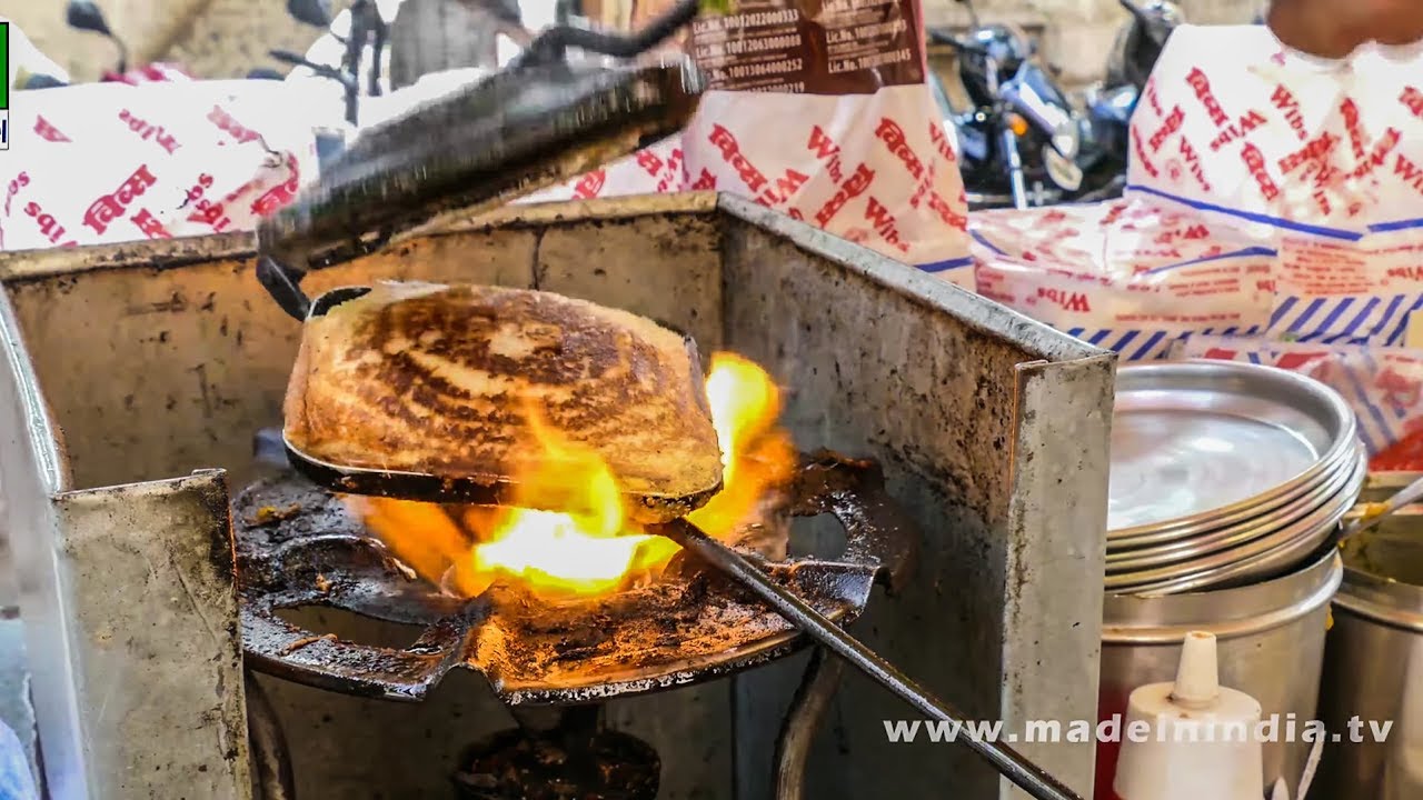 CHEESE MASALA TOAST SANDWICH MAKING | STREET FOODS