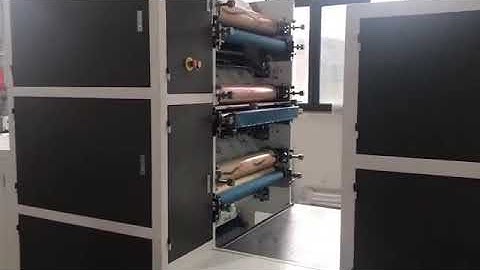 6 colors  flexo printing  with punching  Cutting Machine online together working  #machine #cutting