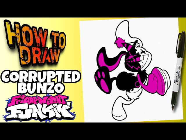 How To Draw FNF MOD Character - Bunzo Bunny Easy S by DrawingAnimalsHowTo  on DeviantArt