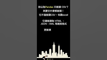 Python Pandas 神技！各種檔案一鍵搞定！#python  #panda   #大數據