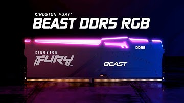 DDR5 RGB Memory with speeds up to 6800MT/s – Kingston FURY Beast DDR5 RGB