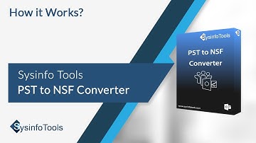 How to Convert Outlook to Lotus Notes | PST to NSF Converter Tool | SysinfoTools