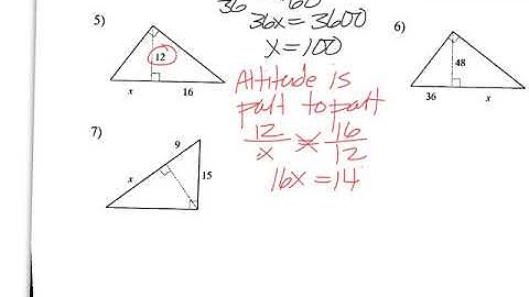 8-1 Geometric Mean - Altitude Notes Video