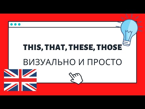 This, that, these, those - визуально за 1 минуту