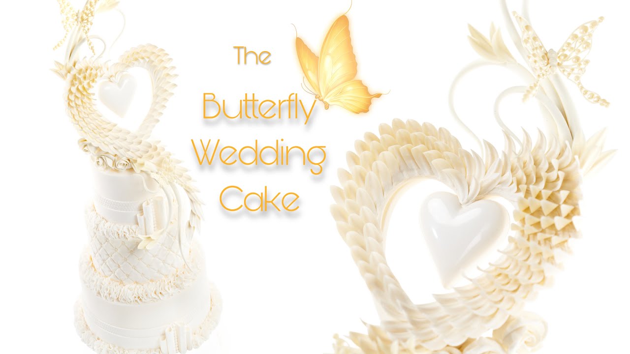 ⁣Wedding cake butterfly!