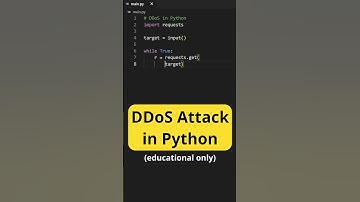 DDoS Attack in Python (educational purposes only)