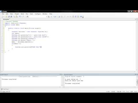 Video Aula Java - 8 Criar Menu (by Guedes)