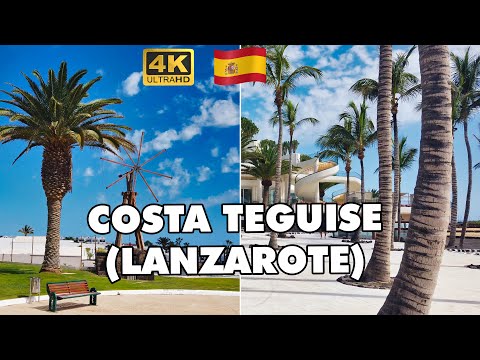 Costa Teguise Lanzarote Canary Islands Spain | Best Beaches | Top Things to Do 4K
