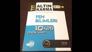 Altın Karma Tyt Fen Bilimleri Denemesi
