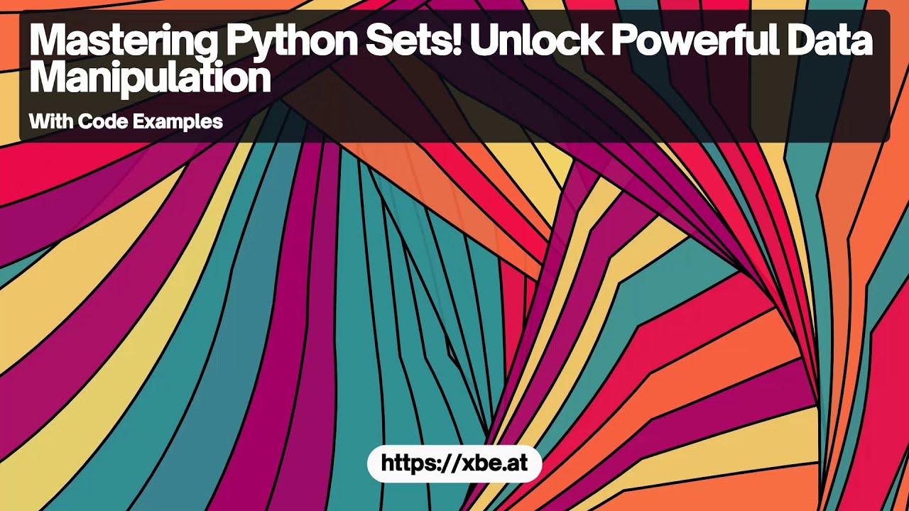 Python Sets: Manager and Remove Duplicates but Efficiently - YouTube