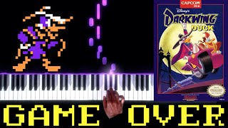 Darkwing Duck (NES) - Game Over - Piano|Synthesia