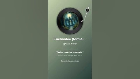 Enchantée formal