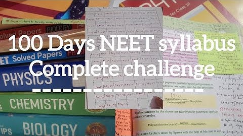 🎯100 days NEET syllabus complete 💯 challenge ✅#NEET 2026