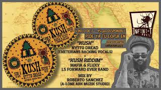 "KUSH" Riddim by Mafia & Fluxy LS Forward Ever Band (Roberto Sanchez MIX) 7” vinyl