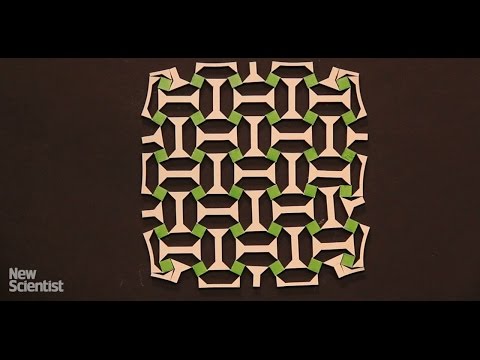 Material that can grow when stretched is inspired by Islamic art