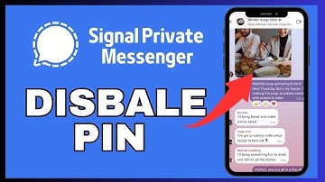 How to Disable Pin in Signal 2024?