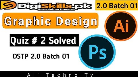 Digiskills 2.0 Graphic Design Quiz 2 Batch 01 | Graphic  Design Exercise 2 Batch 2.0 | DSTP 2.0