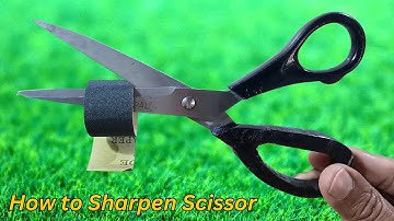 Amazing way to Sharpen a Scissor in Just 3 Minutes - How to Sharpen Scissors
