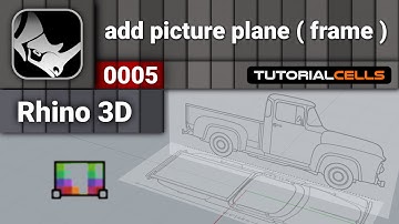 0005. add picture plane ( picture frame ) in rhino