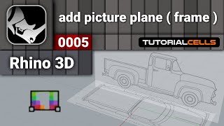 0005. add picture plane ( picture frame ) in rhino screenshot 5