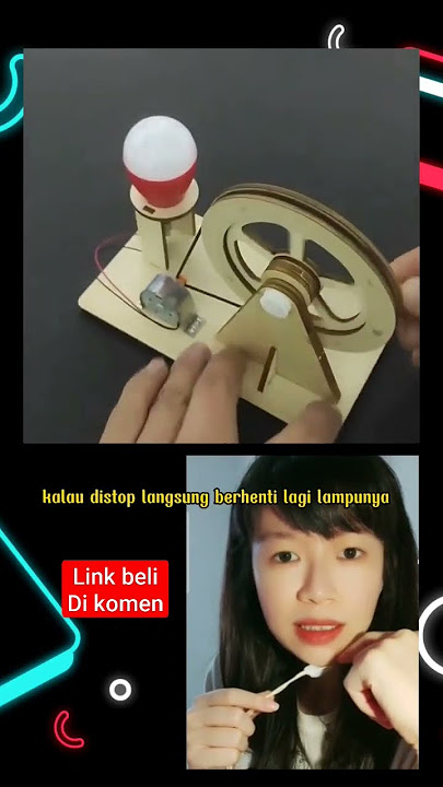 Mainan Rakitan Generator Bohlam Kayu DIY Untuk Edukasi Pengetahuan Anak #shorts #rekomendasi