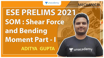 ESE 2021 Prelims | SOM : Shear Force and Bending Moment Part - I | Mechanical | Aditya Gupta