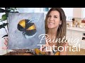 HOW TO PAINT A BUMBLE BEE / Acrylic paint tutorial / step by step