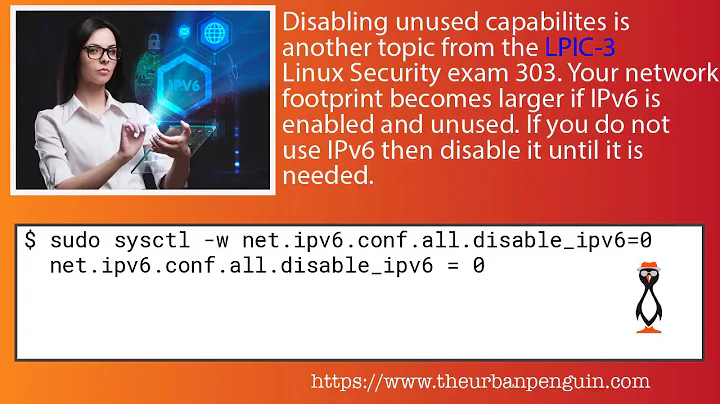Linux Security Disable IPv6 LPIC-3 303