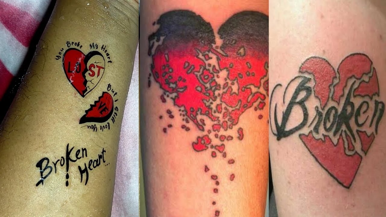 Broken Heart Tattoo Meaning Designs and Ideas  neartattoos