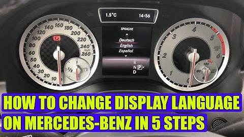 How to change display language (instrument cluster) from German to English Mercedes-Benz A-Class