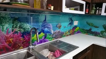 Kính ốp bếp 3D