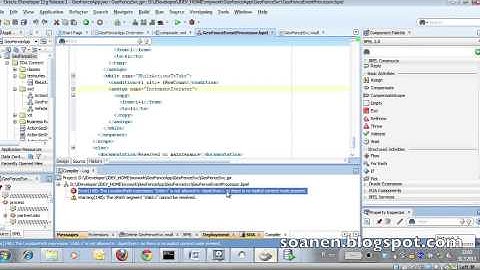 SOA Suite Tutorial 1 part 17 - Variables and while loops