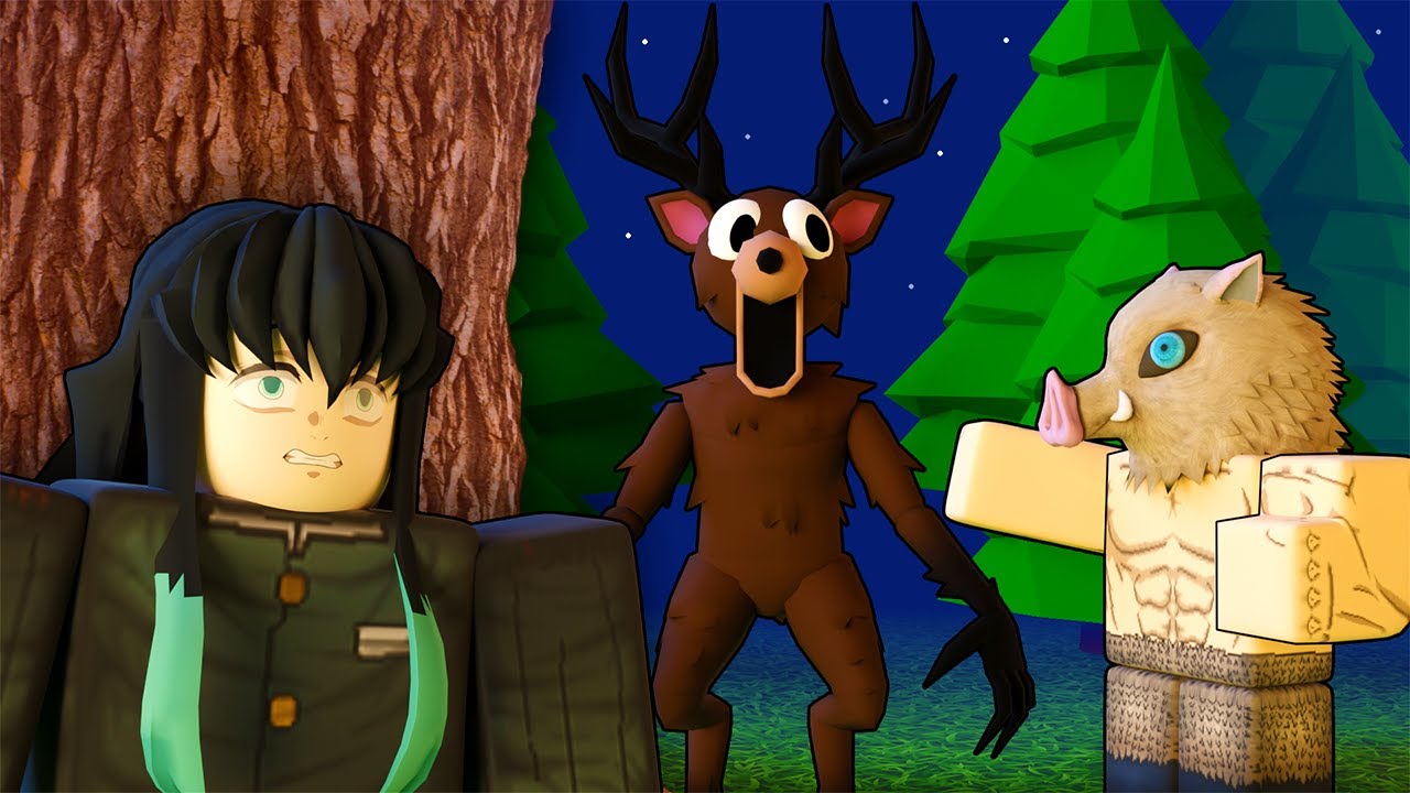 Demon Slayer Voice Actors Survive 99 Nights in the Forest (Roblox)